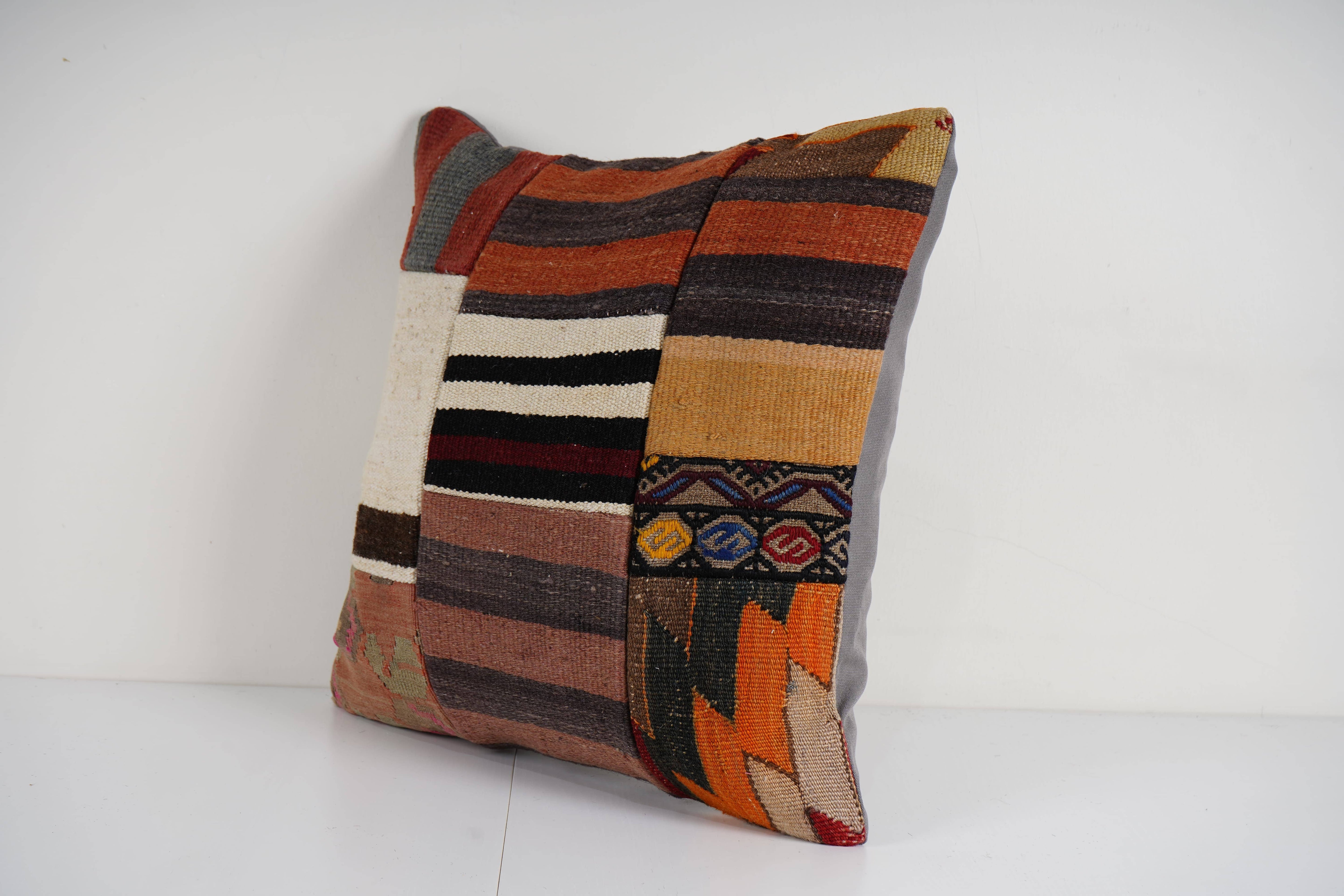 Kilim Patchwork Pillow Cover | 20'' x 20''