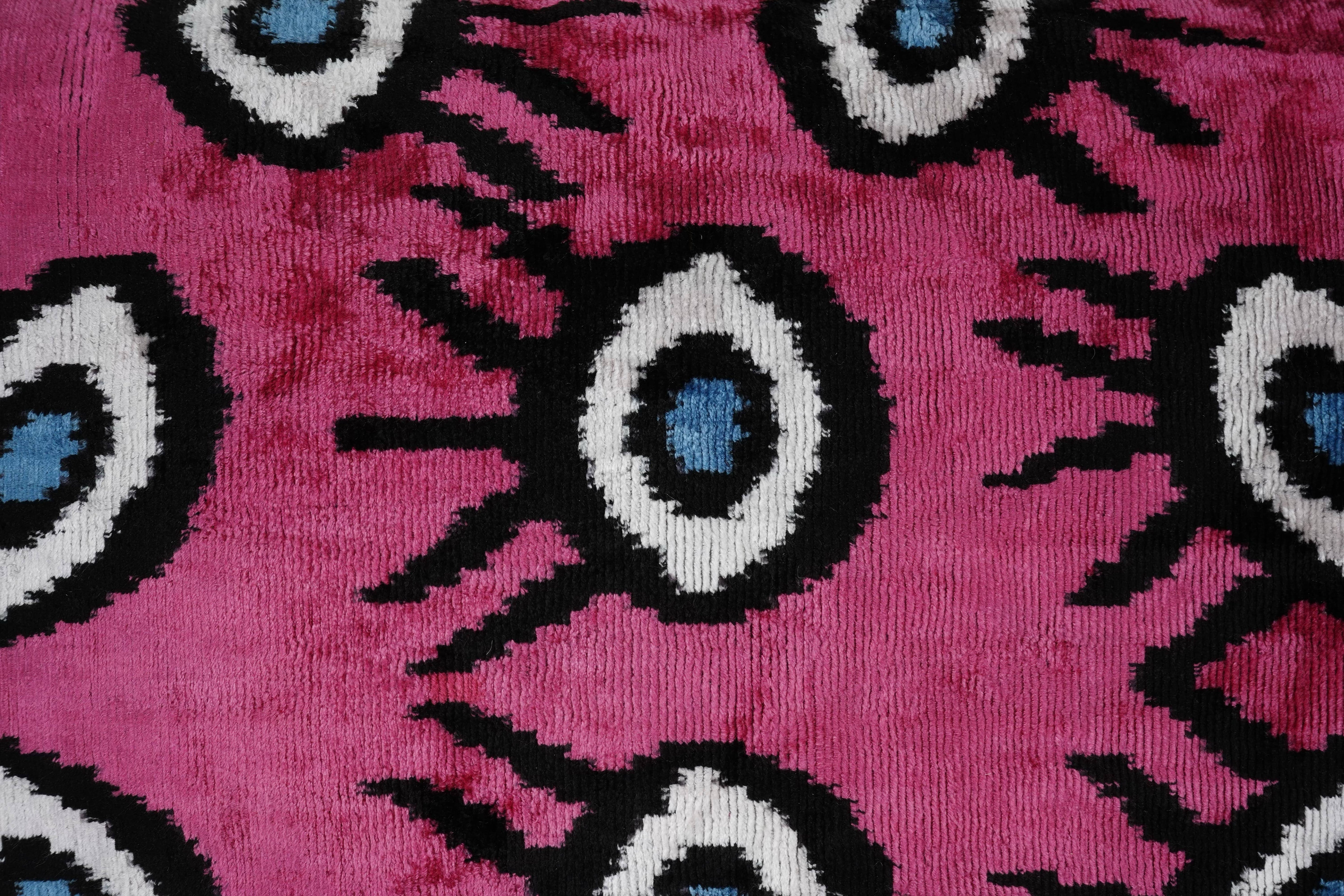 Silk Ikat Velvet Pillow Cover Set of 2 | 16'' x 24''