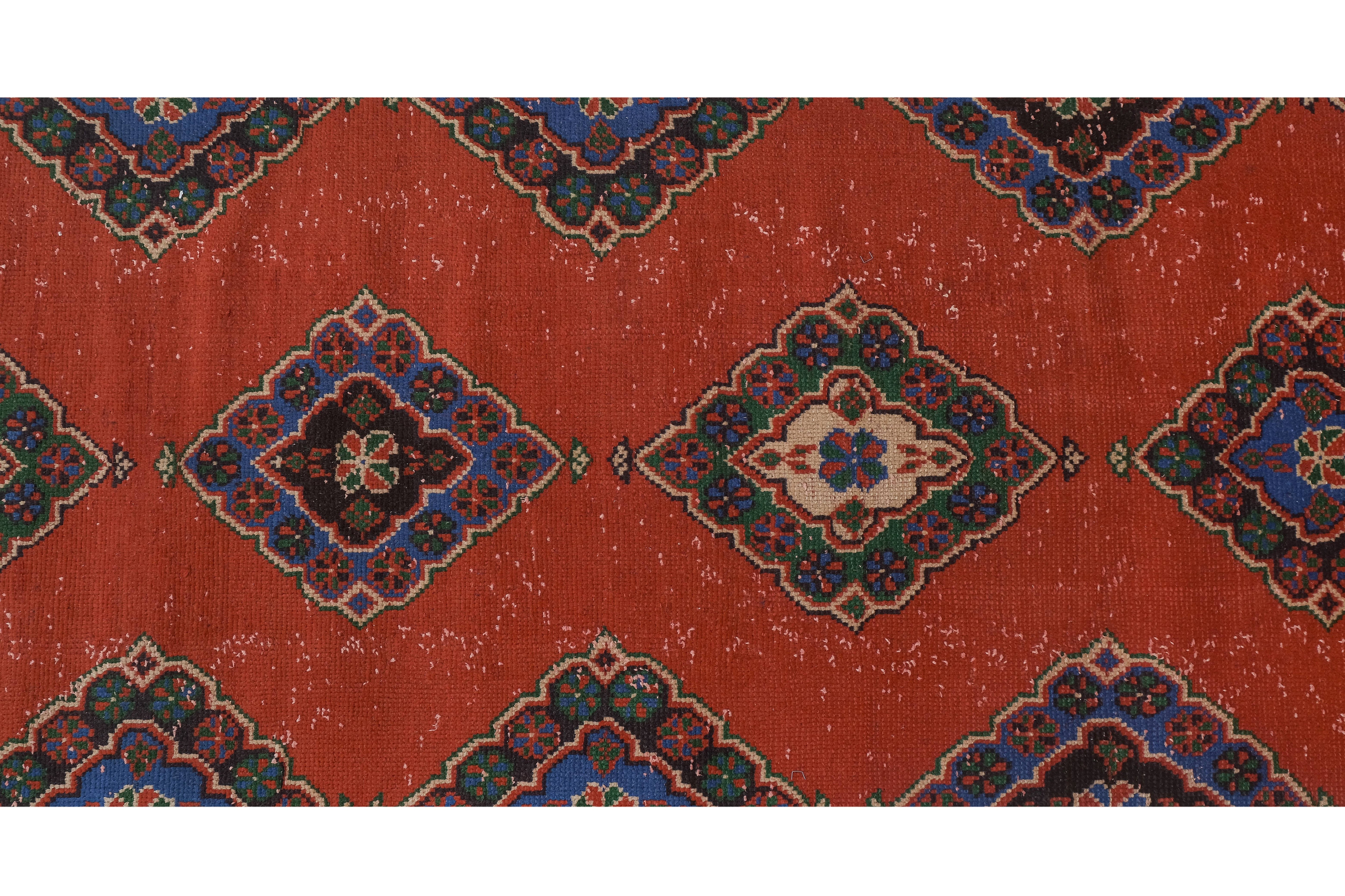 Vintage Turkish Runner Rug 3' x 21'8''