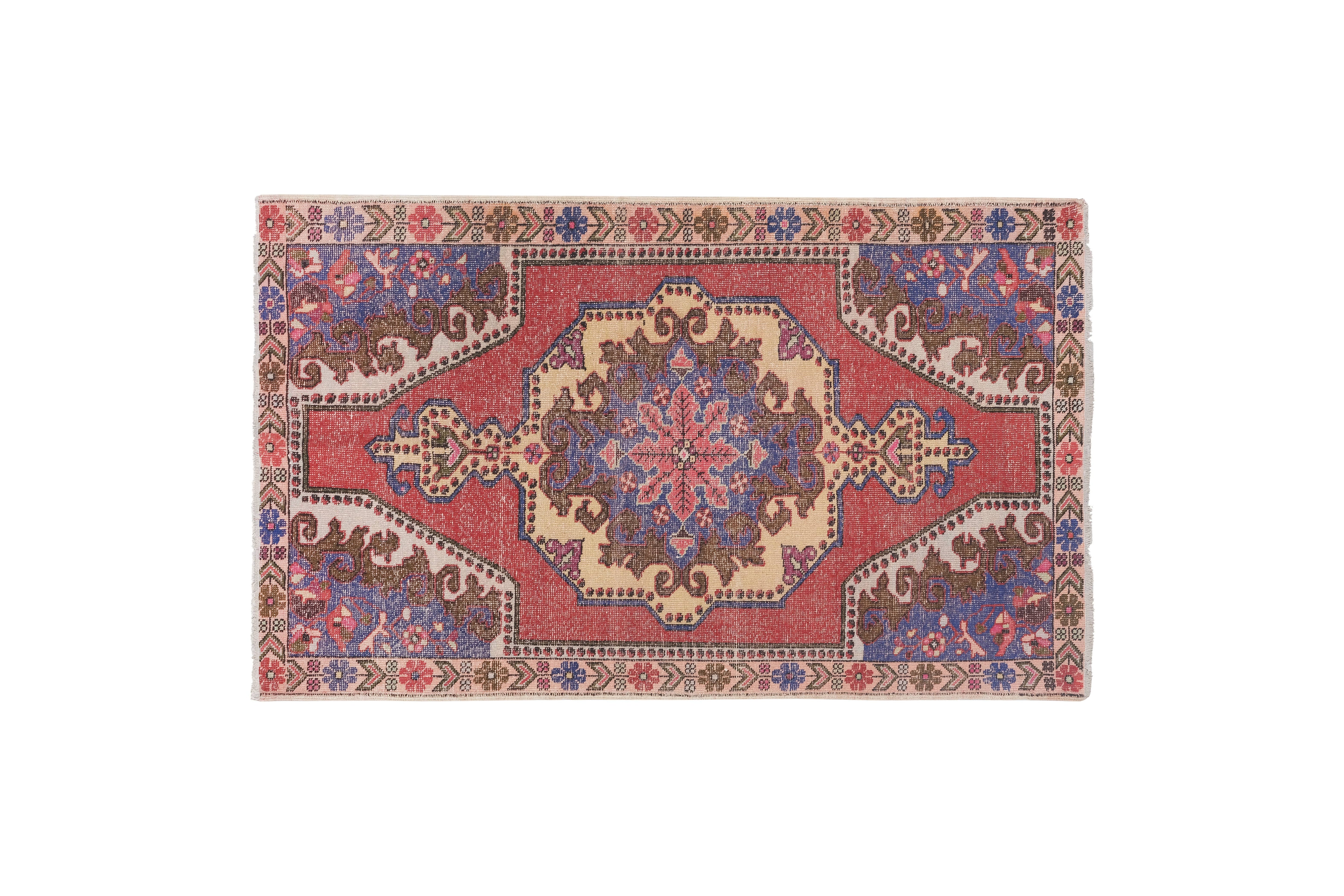 Vintage Turkish Rug 4'6'' x 7'3''