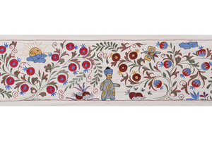 Hand-Embroidered Suzani Table Runner 1'8'' x 6'1''