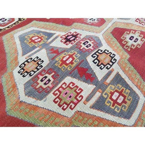 Vintage Turkish Kilim Rug 4'7'' x 6'3''