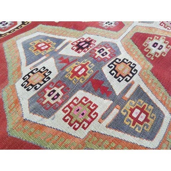 Vintage Turkish Kilim Rug 4'7'' x 6'3''