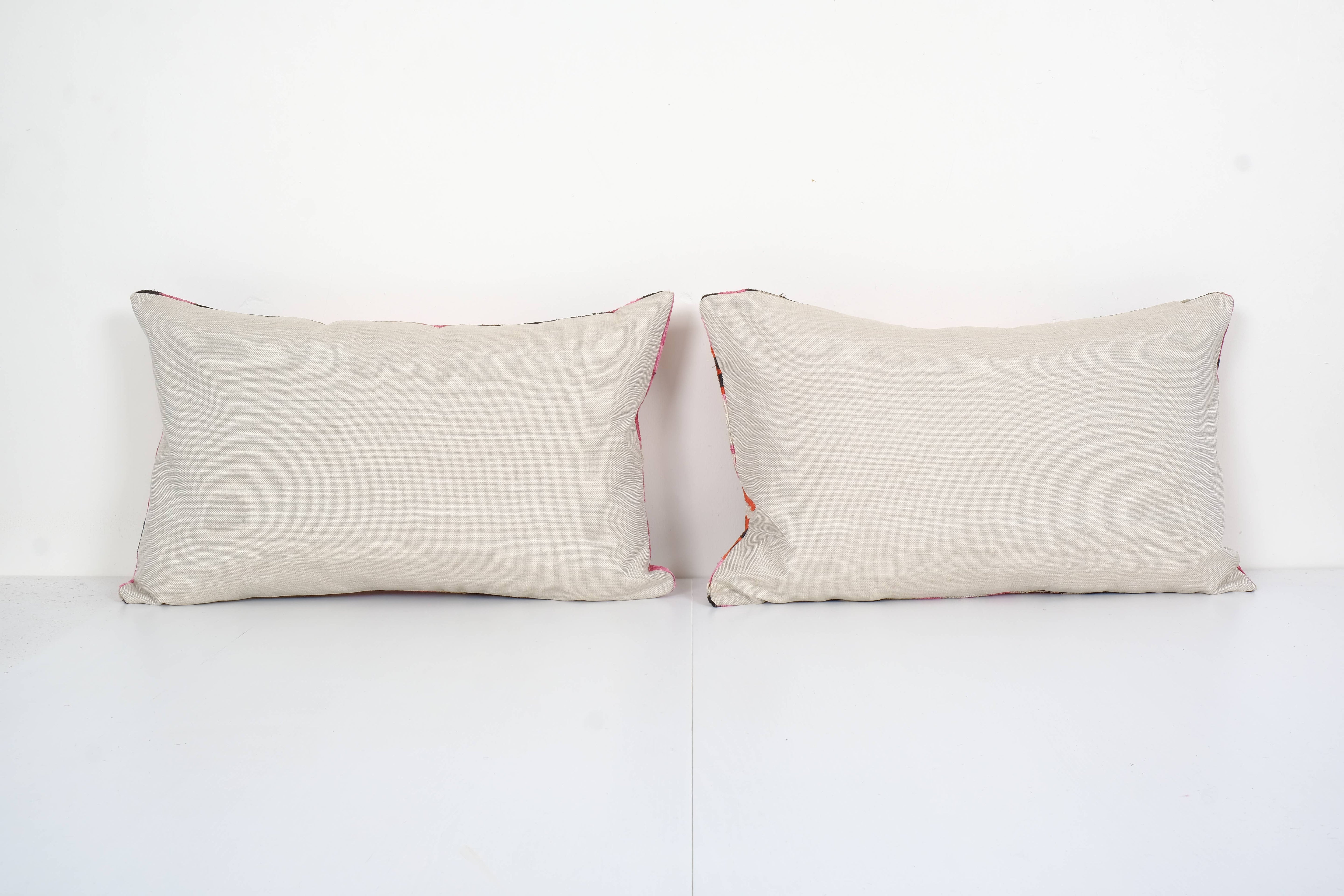 Silk Ikat Velvet Pillow Cover | 16'' x 24''