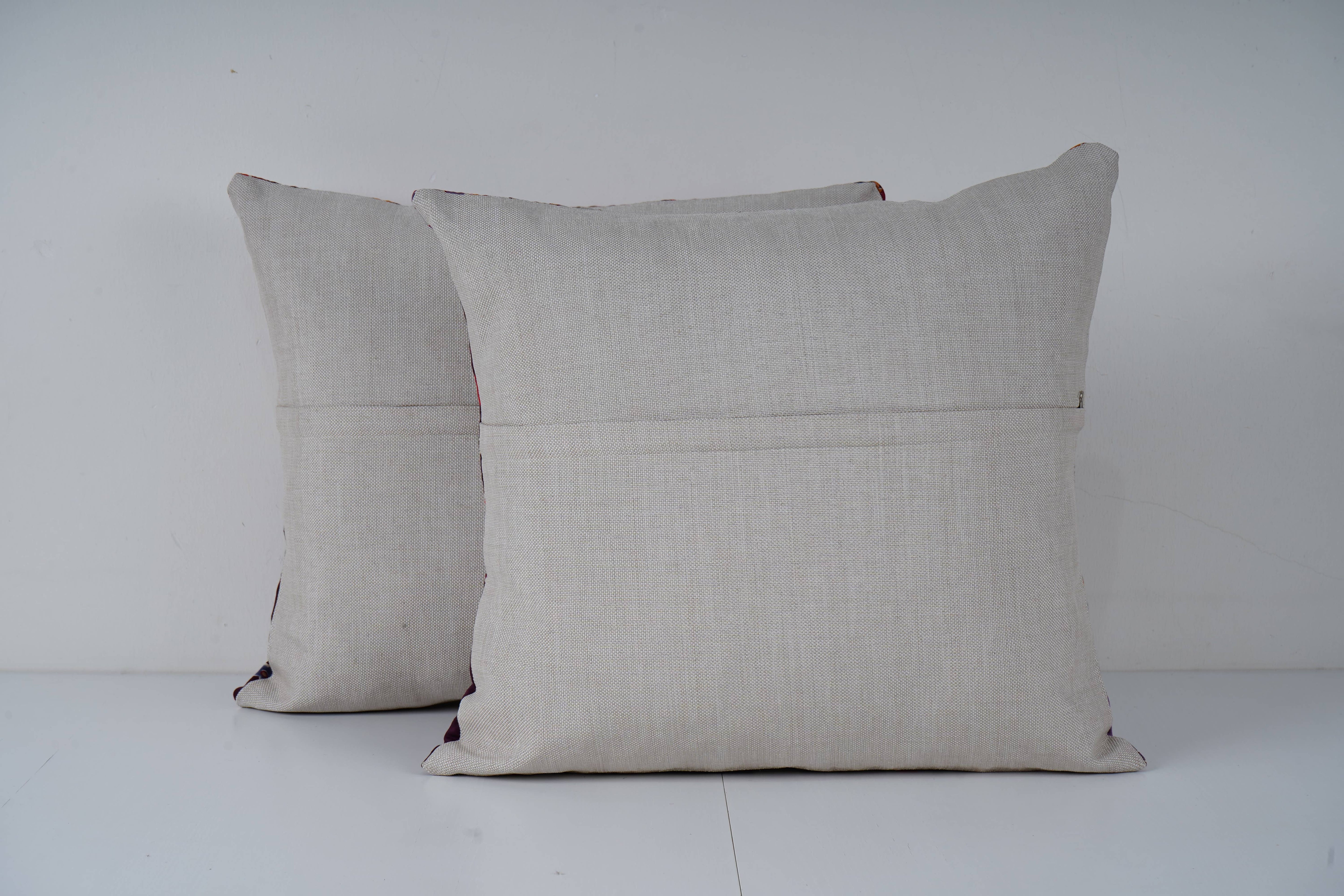 Uzbek Roller Printed Pillow Cover Set of 2 | 19'' x 19''