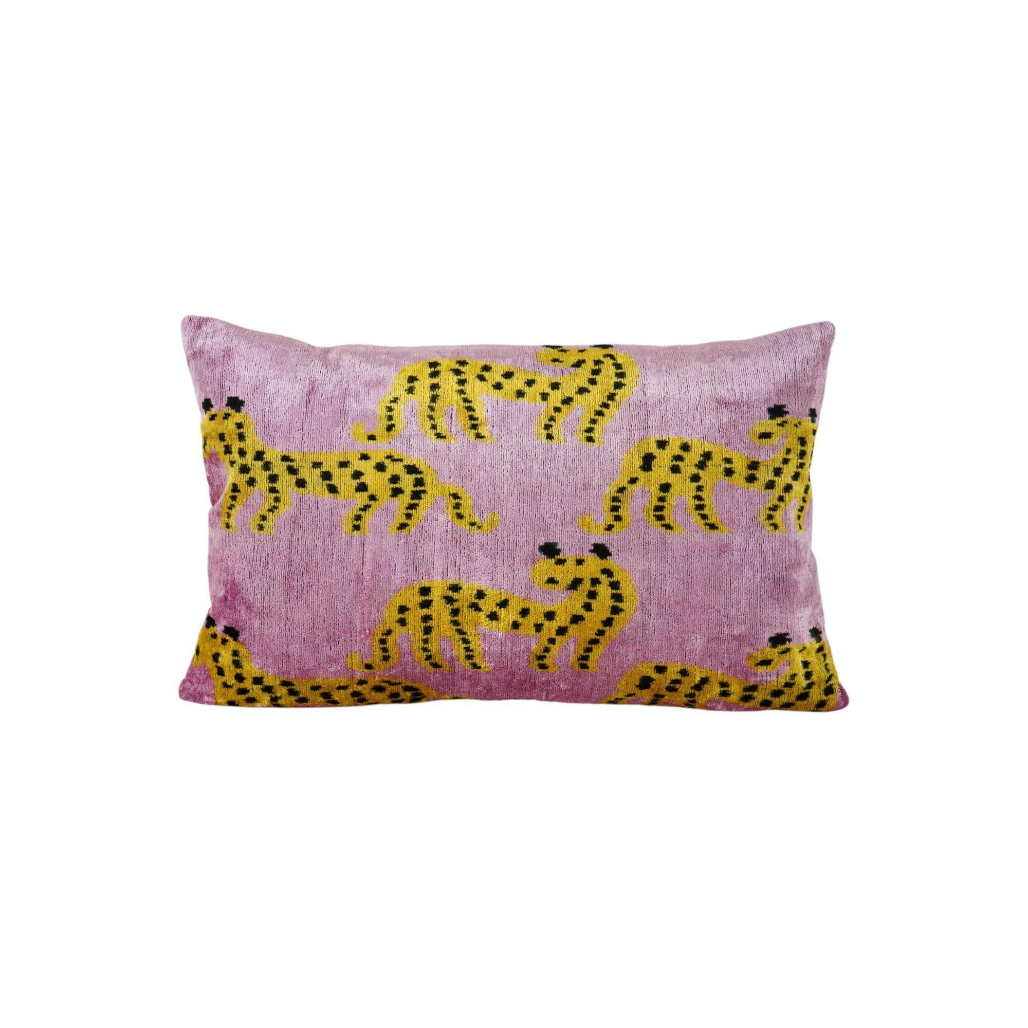Silk Ikat Velvet Pillow Cover | 16'' x 24''
