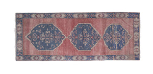 Vintage Turkish Runner Rug 3'3'' x 8'6''
