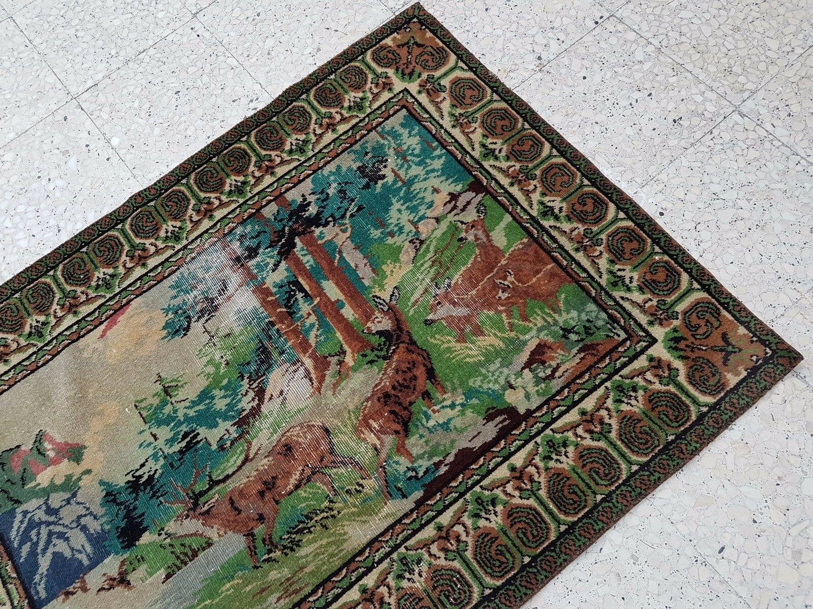 Vintage Turkish Rug 38'' x 52''