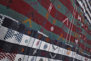 Vintage Turkish Kilim Rug 4'11'' x 8'7''