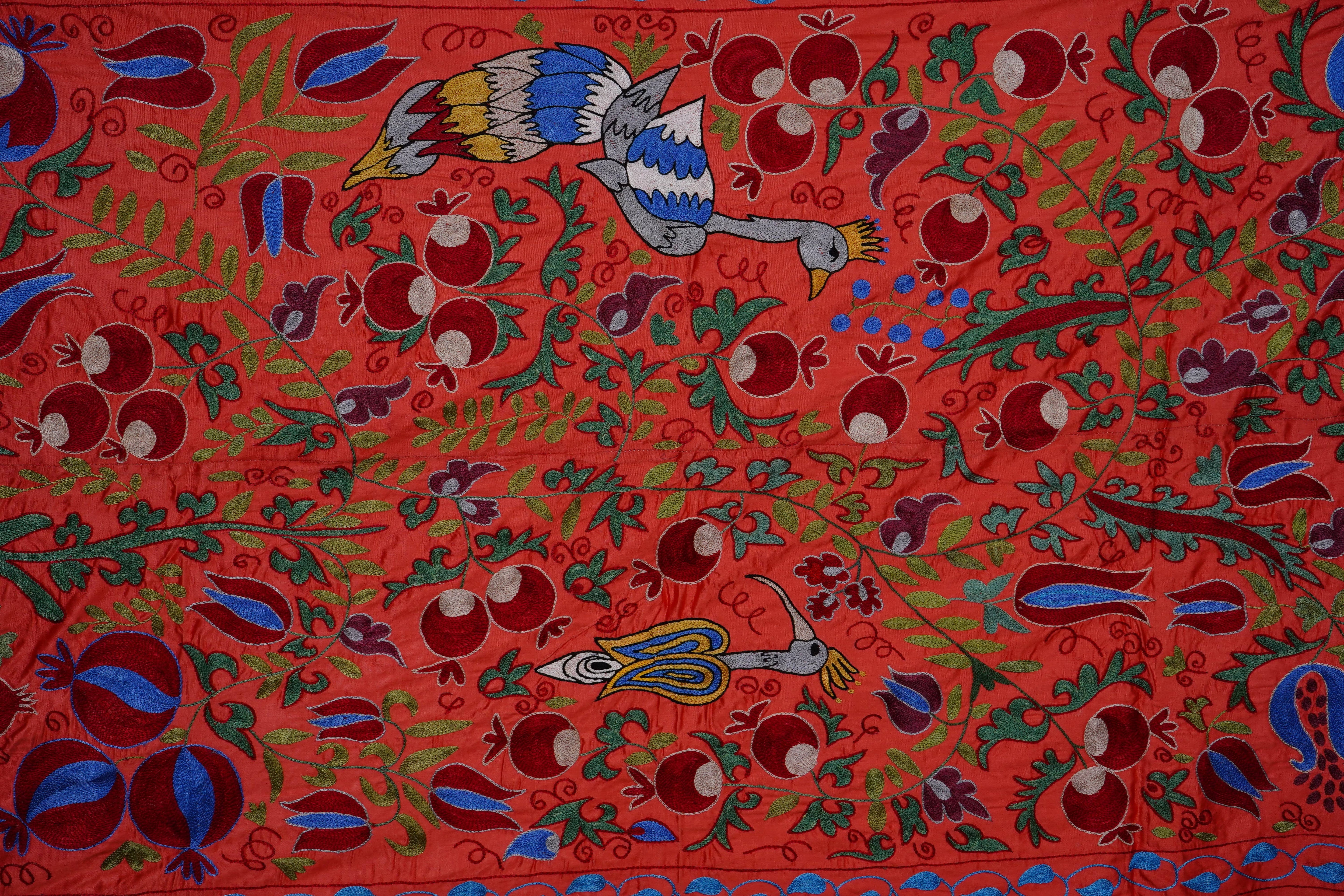 Suzani Wall Hanging & Bedspread 3'4'' x 6'1''