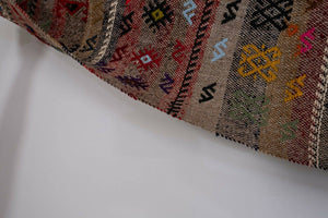 Vintage Turkish Kilim Runner 3'3'' x 9'3''