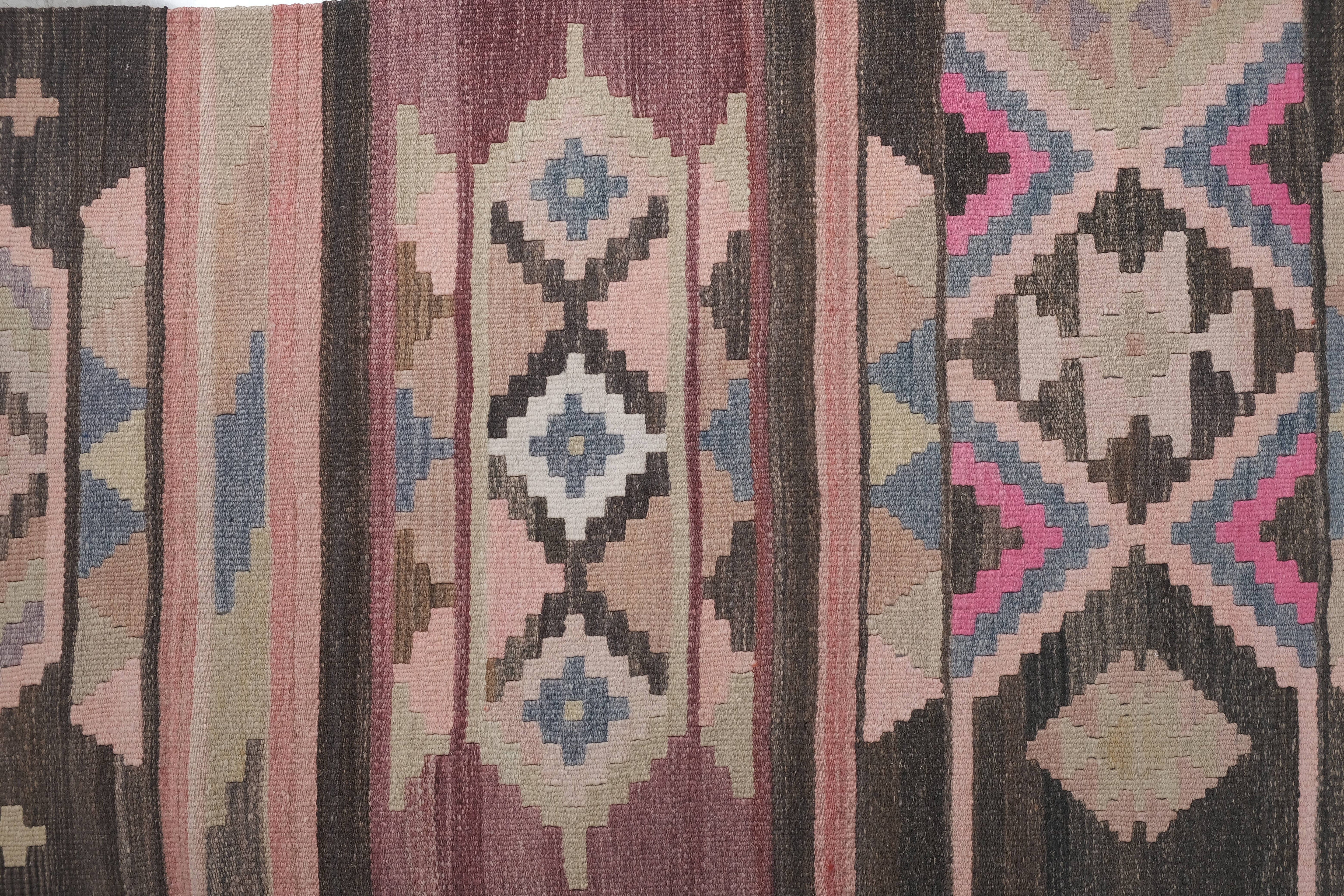 Vintage Turkish Kilim Runner 2'8'' x 24'8''