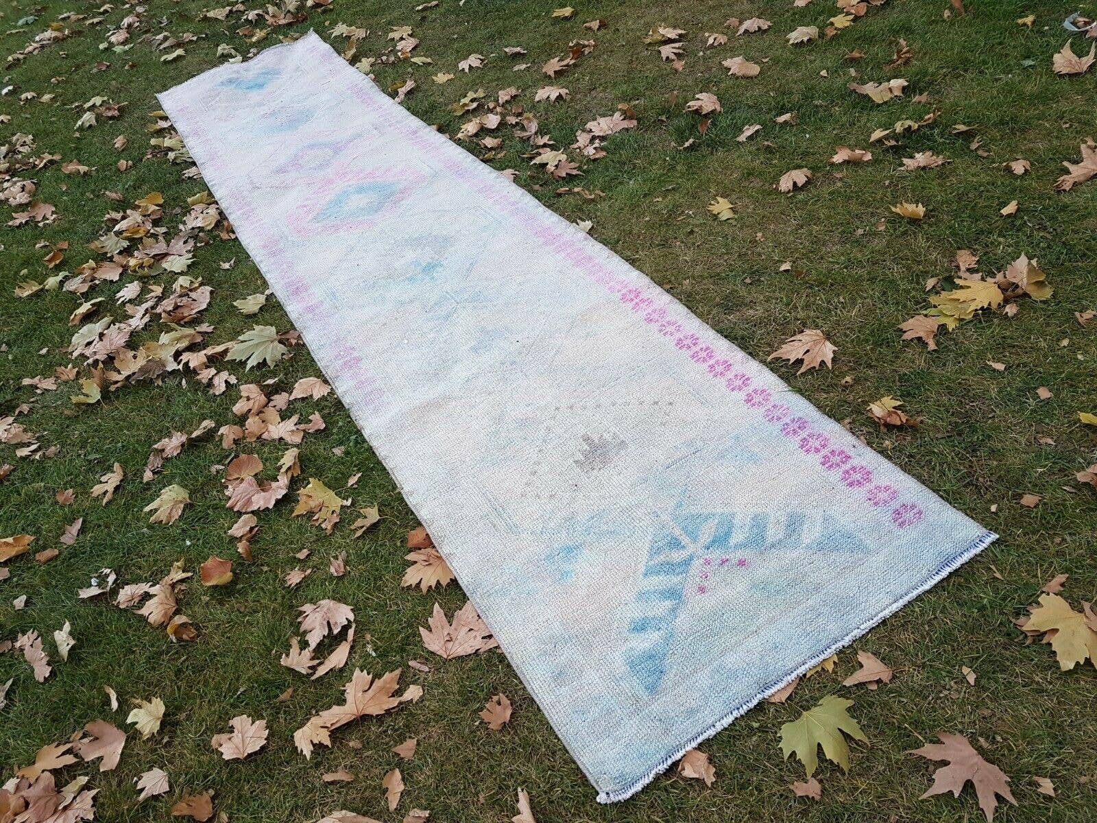 Vintage Herki Runner Rug 2'7'' x 13'1''