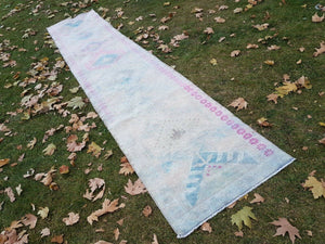 Vintage Herki Runner Rug 2'7'' x 13'1''