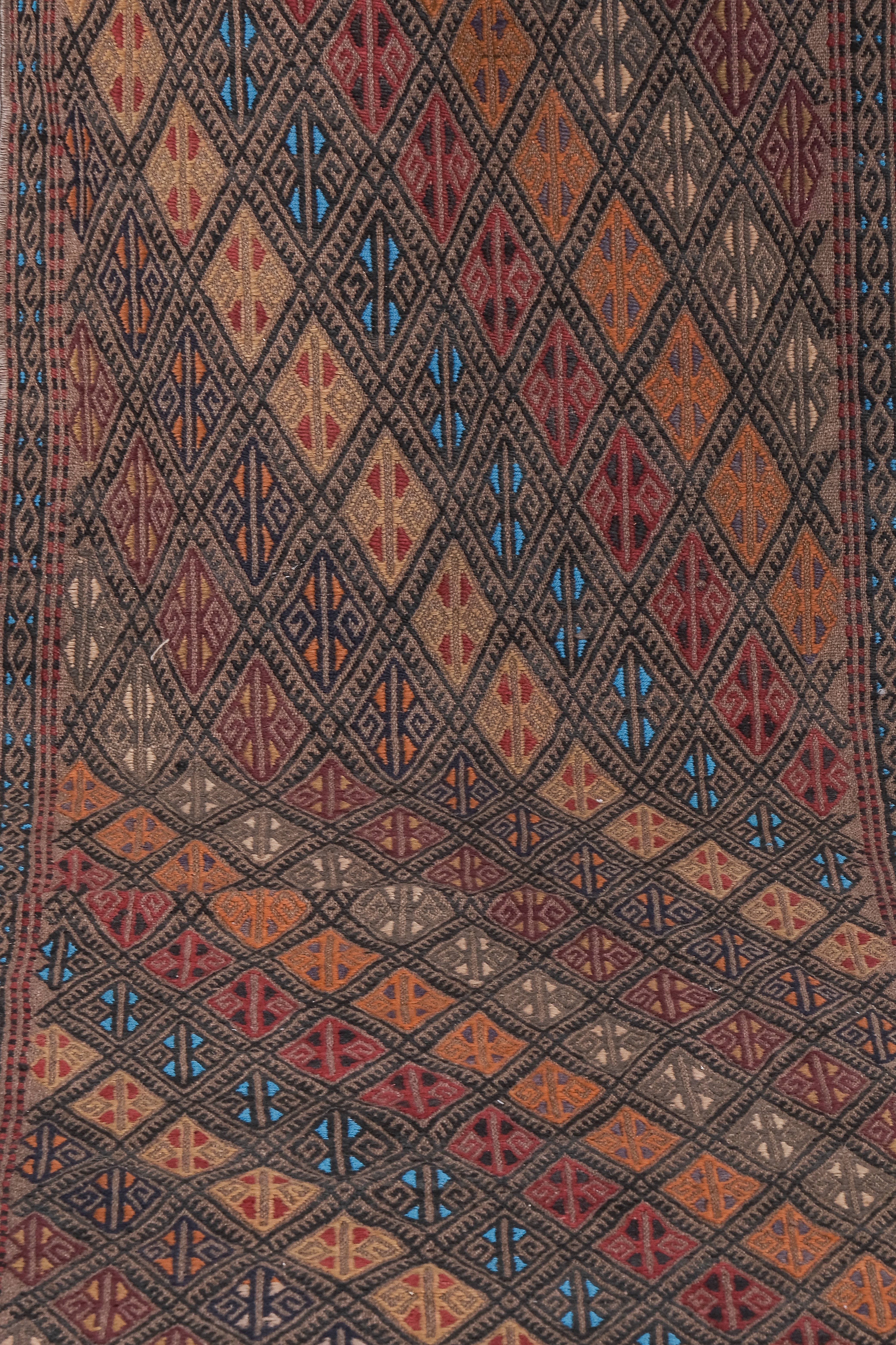 Vintage Kilim Runner 2'2'' x 14'