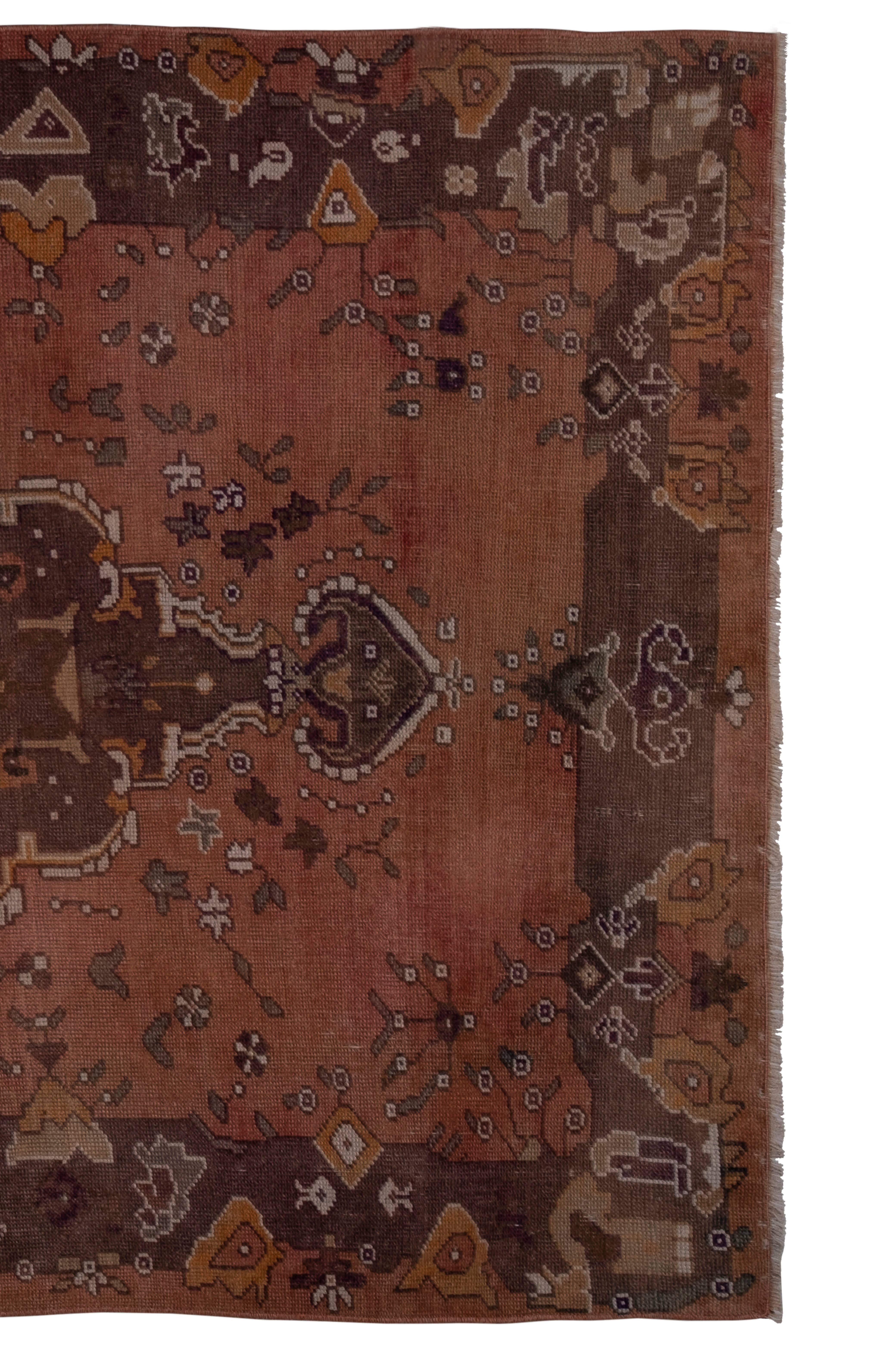 Vintage Turkish Konya Rug 5'1'' x 8'4''