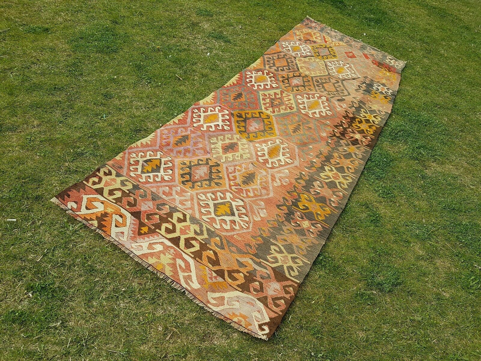 Vintage Turkish Rug 3' x 8'11''