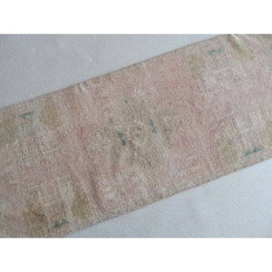 Vintage Turkish Rug 19'' x 44''