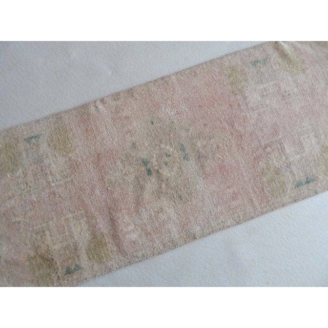 Vintage Turkish Rug 19'' x 44''