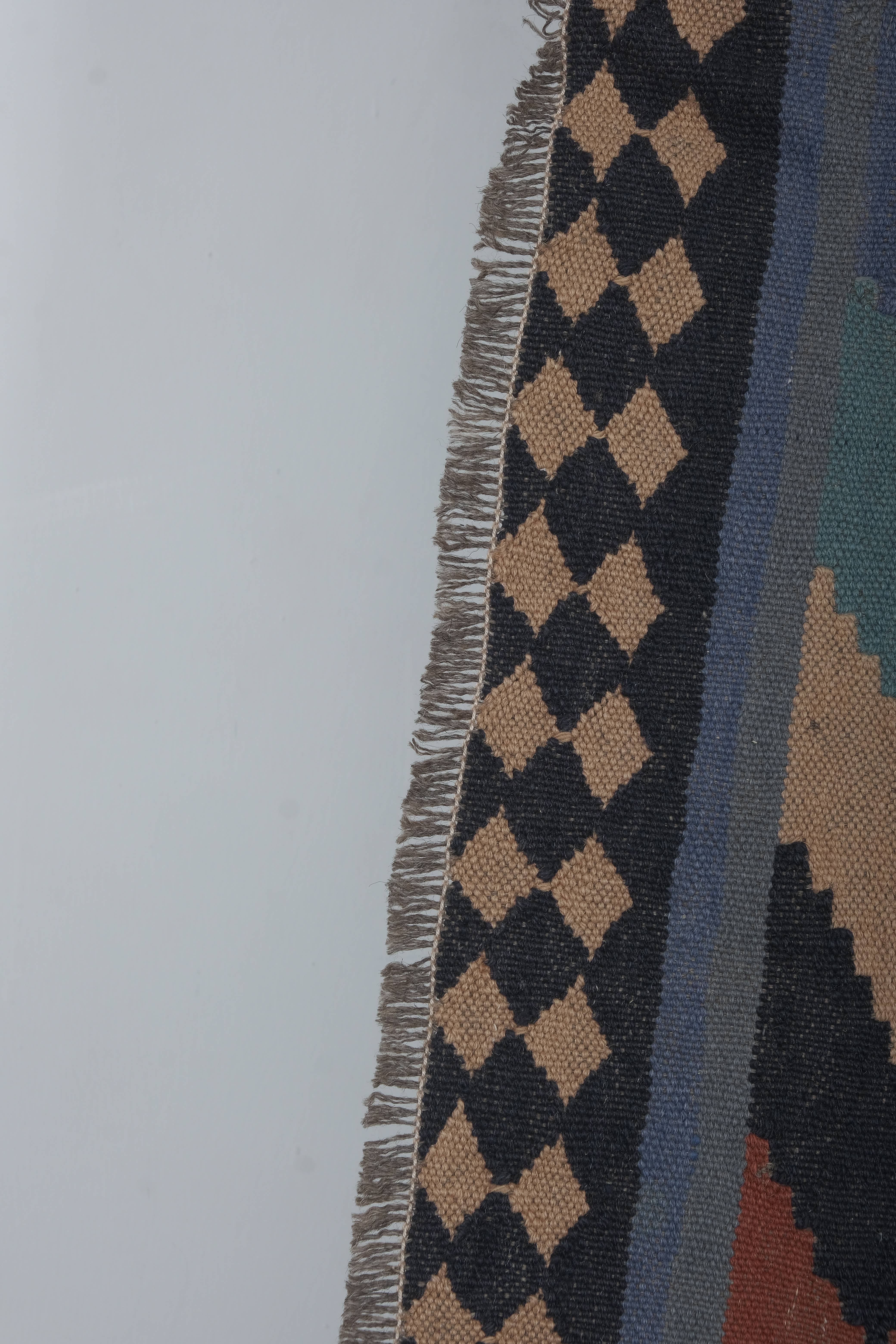 Vintage Turkish Kilim Rug 6'4'' x 6'4''