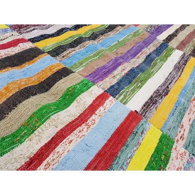 Vintage Turkish Anatolian Kilim Rug 6'7'' x 12'3''