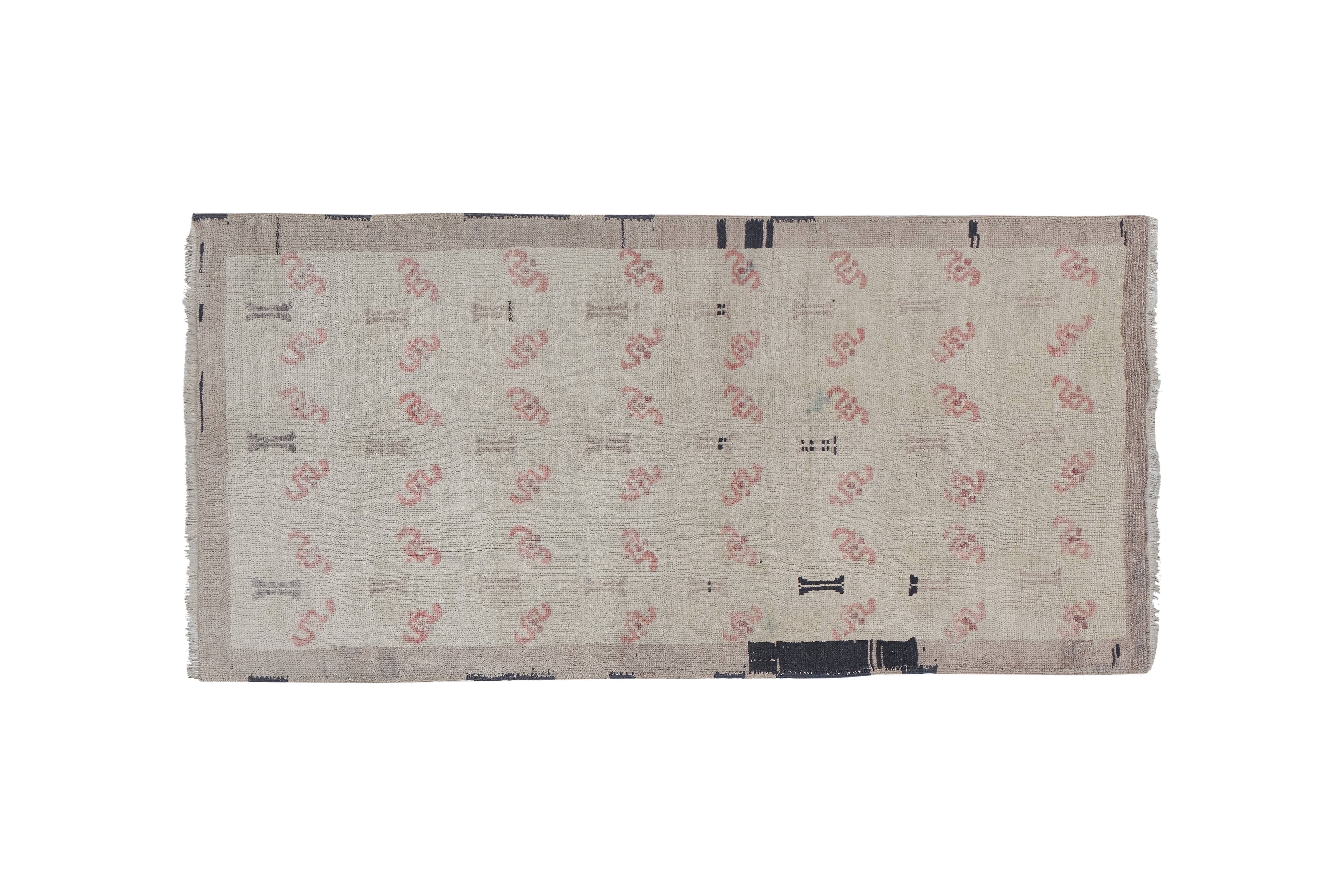 Vintage Oushak Rug 3'1'' x 6'1''