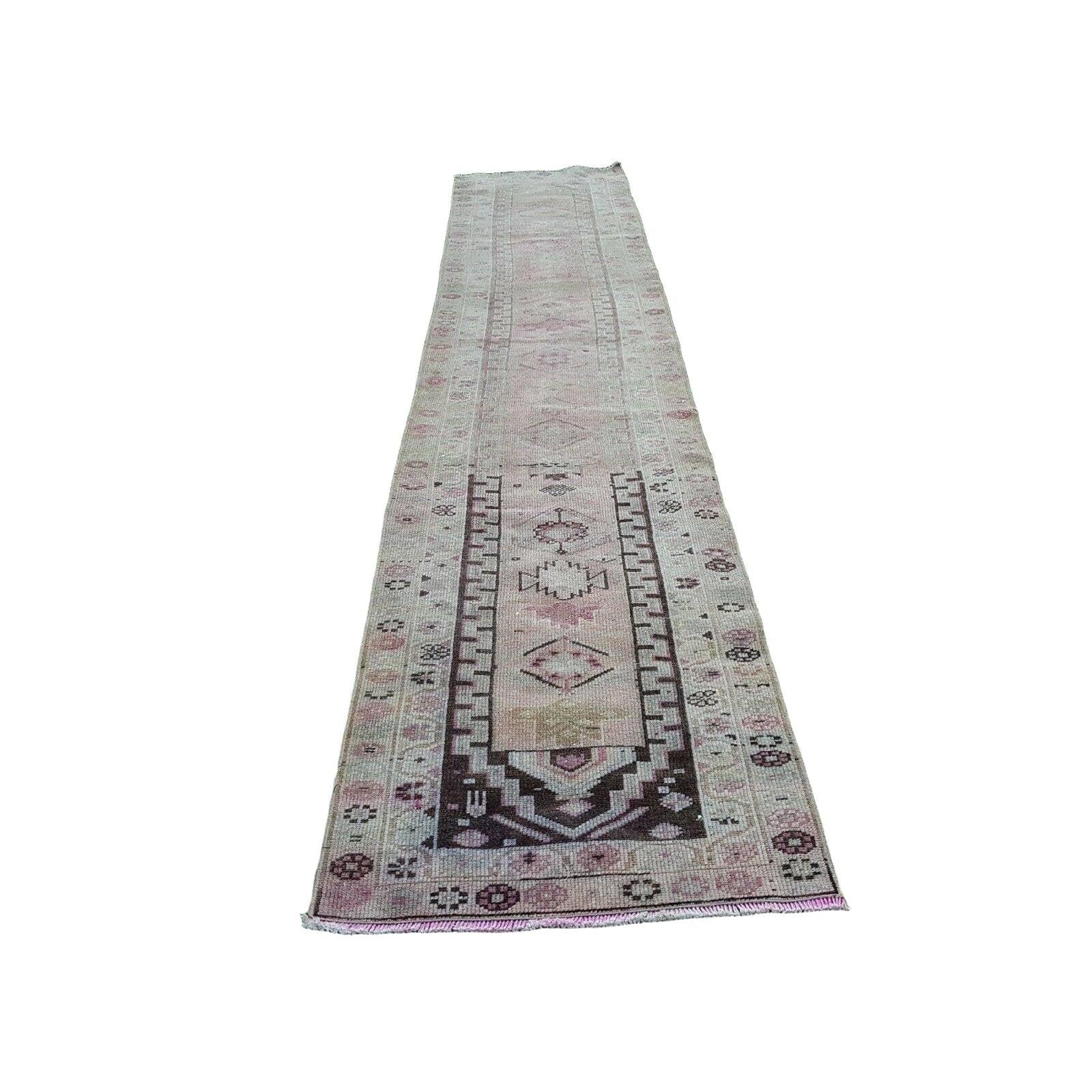 Vintage Kurdish Runner Rug 2'9'' x 13'