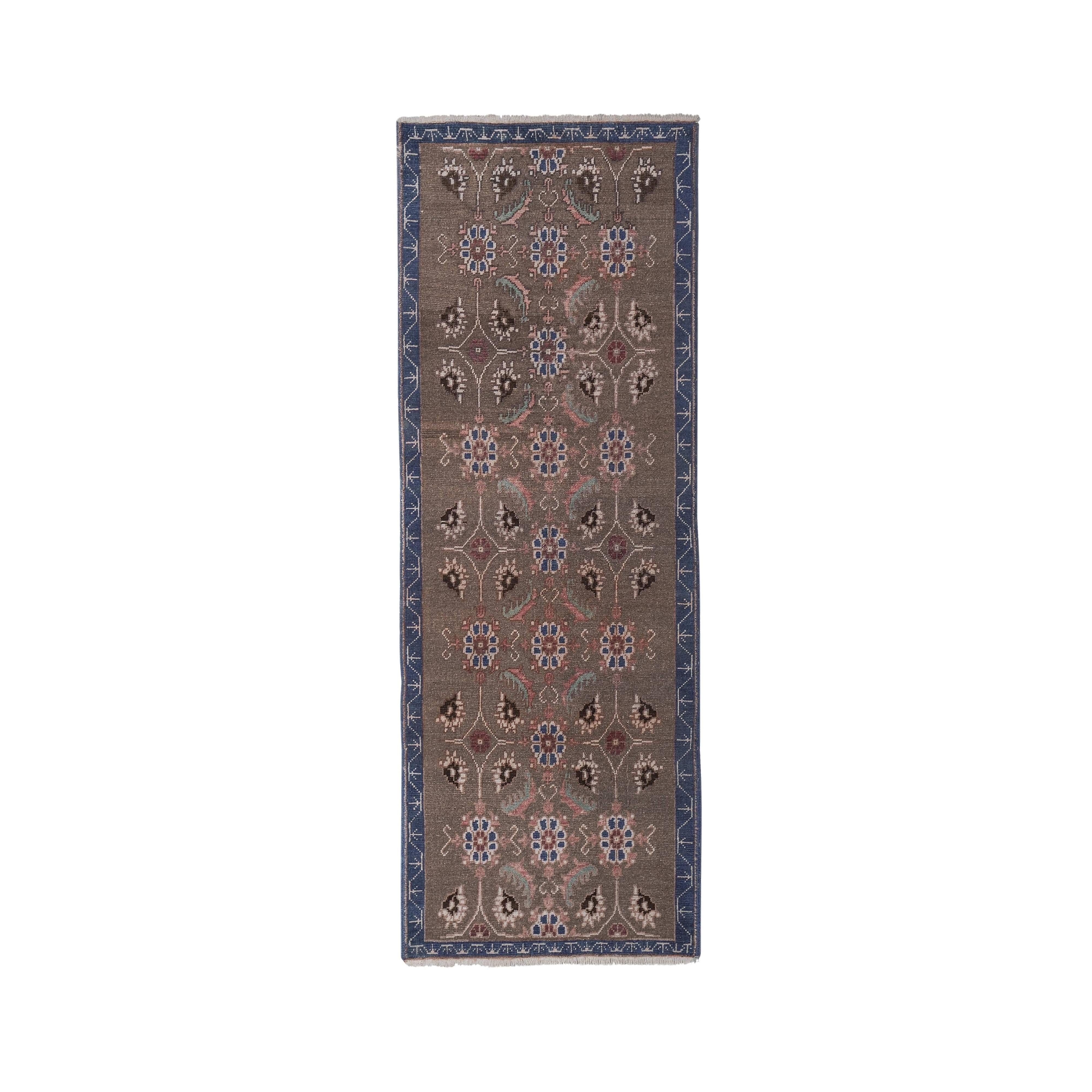 Vintage Turkish Karapinar Rug 2'6'' x 7'5''