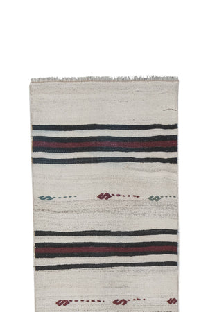 Vintage Turkish Kilim Runner 2' x 26'5''