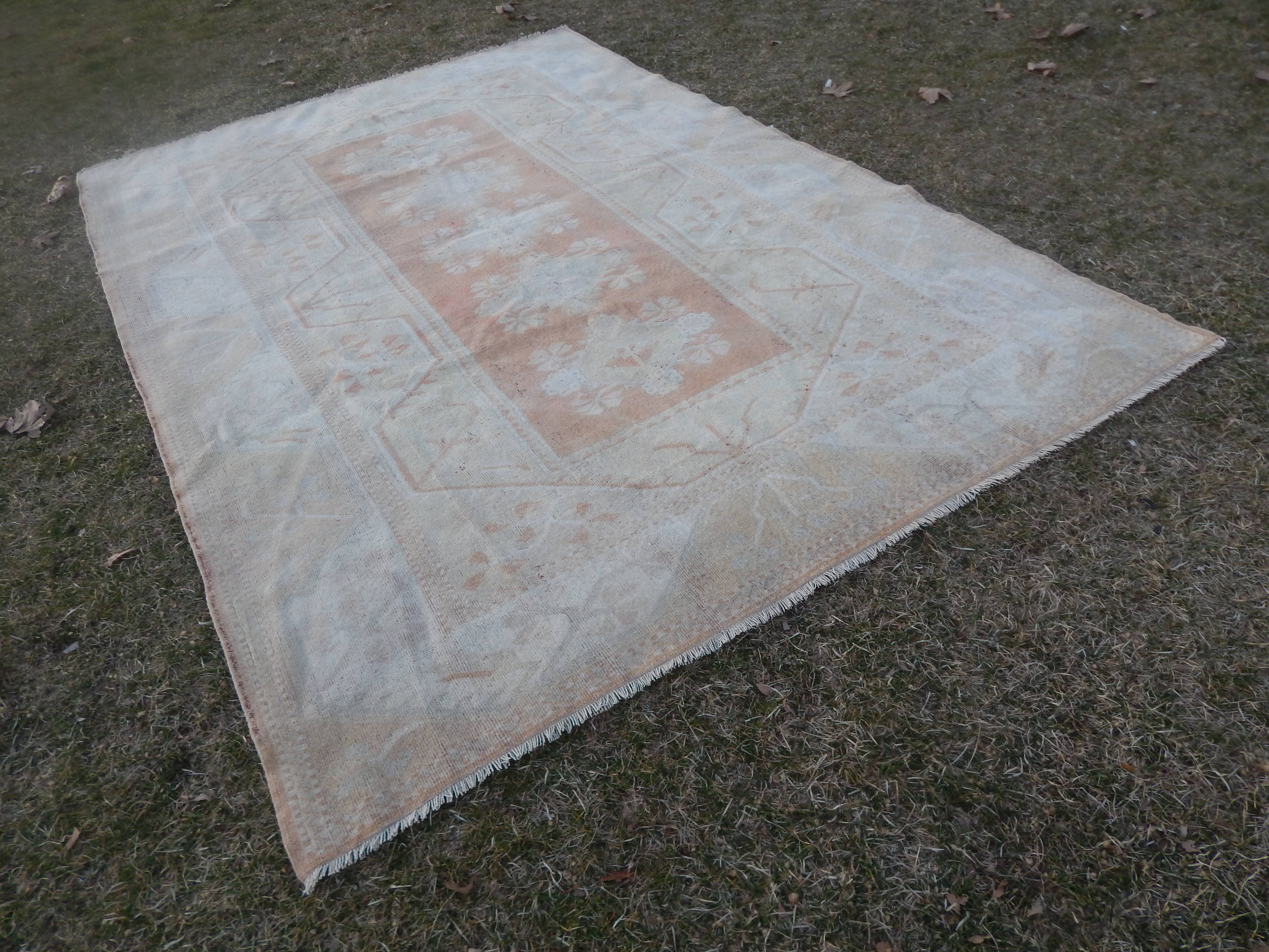 Vintage Turkish Rug 6'8'' x 9'5''
