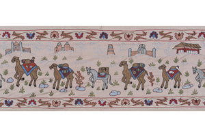 Silk Suzani Wall Hanging & Bedspread 1'8'' x 6'3''