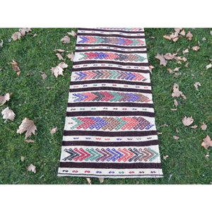 Vintage Turkish Runner Rug 2' x 10'11''