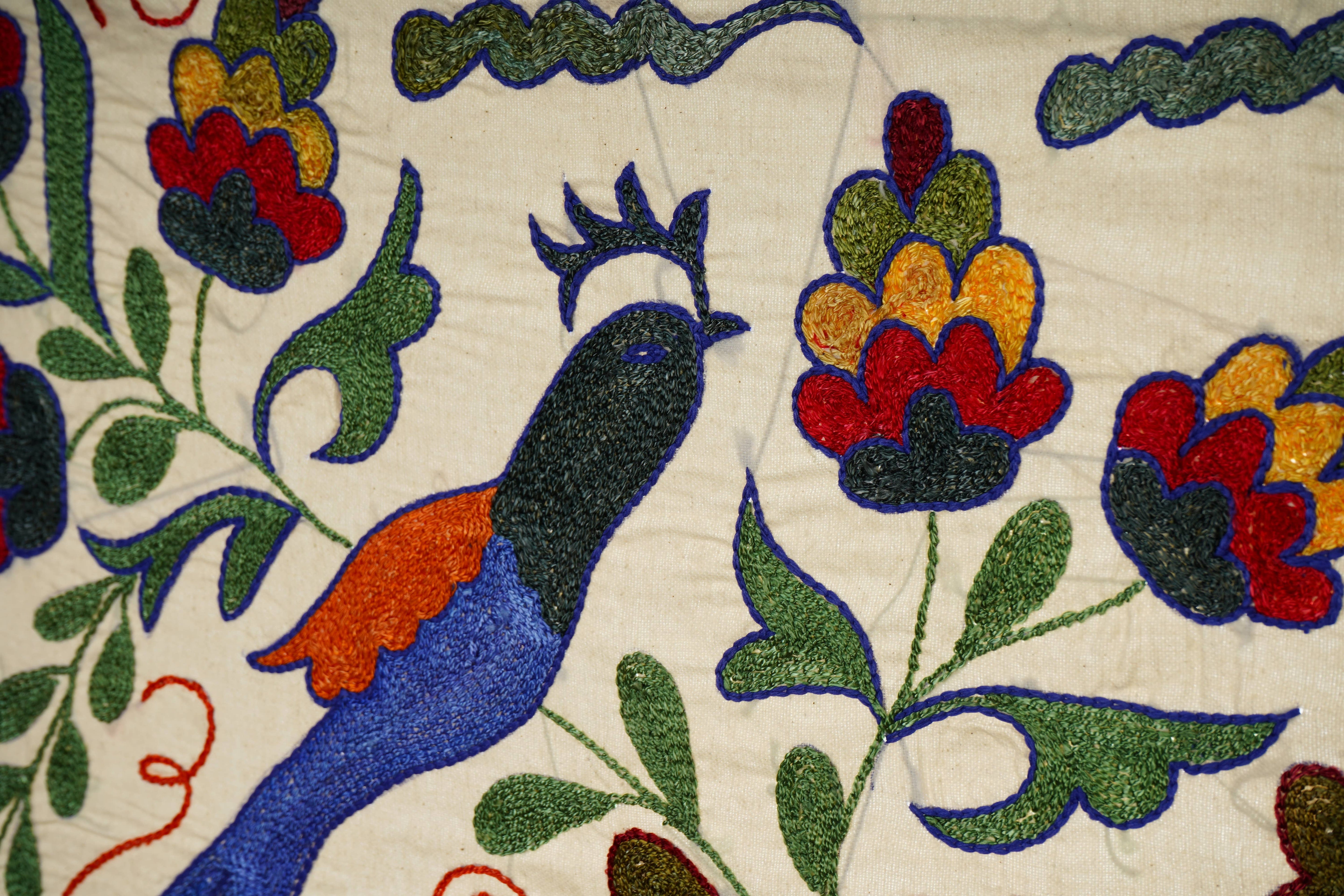 Bird Suzani Table Runner | 17'' x 33''