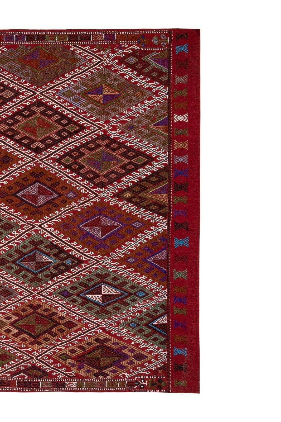 Vintage Turkish Kilim Rug 5'3'' x 8'1''