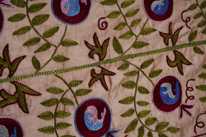 Hand-Embroidered Suzani Runner 1'9'' x 6'3''