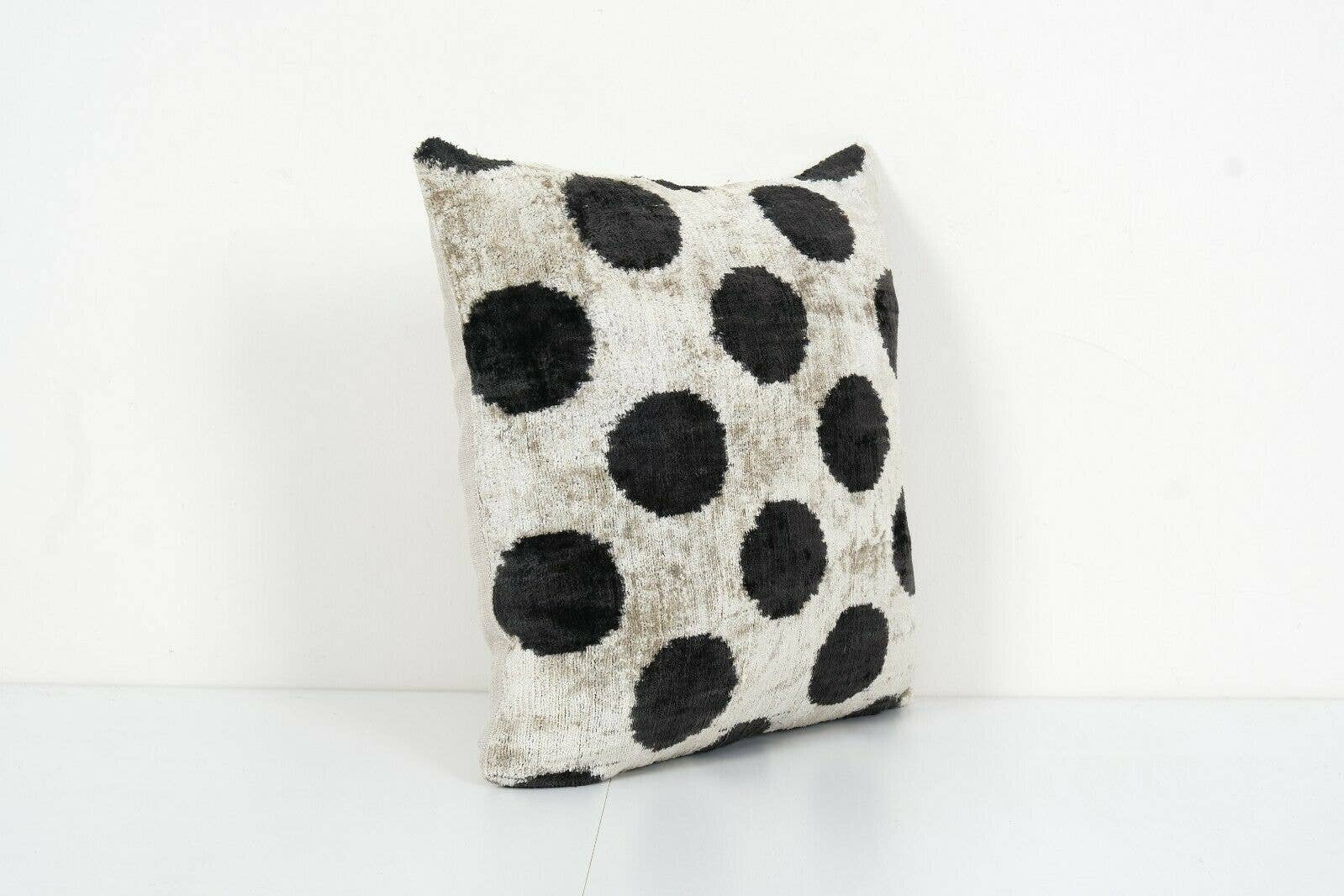 Silk Ikat Velvet Pillow Cover | 16'' x 16''