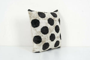 Silk Ikat Velvet Pillow Cover | 16'' x 16''
