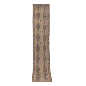 Vintage Turkish Kilim Runner 2'7'' x 13'4''