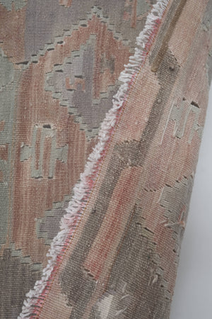 Vintage Turkish Kilim Runner 4'8'' x 13'9''