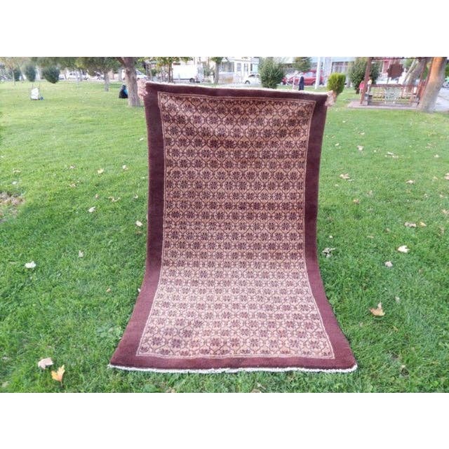Vintage Turkish Tulu Rug 3'9'' x 6'2''