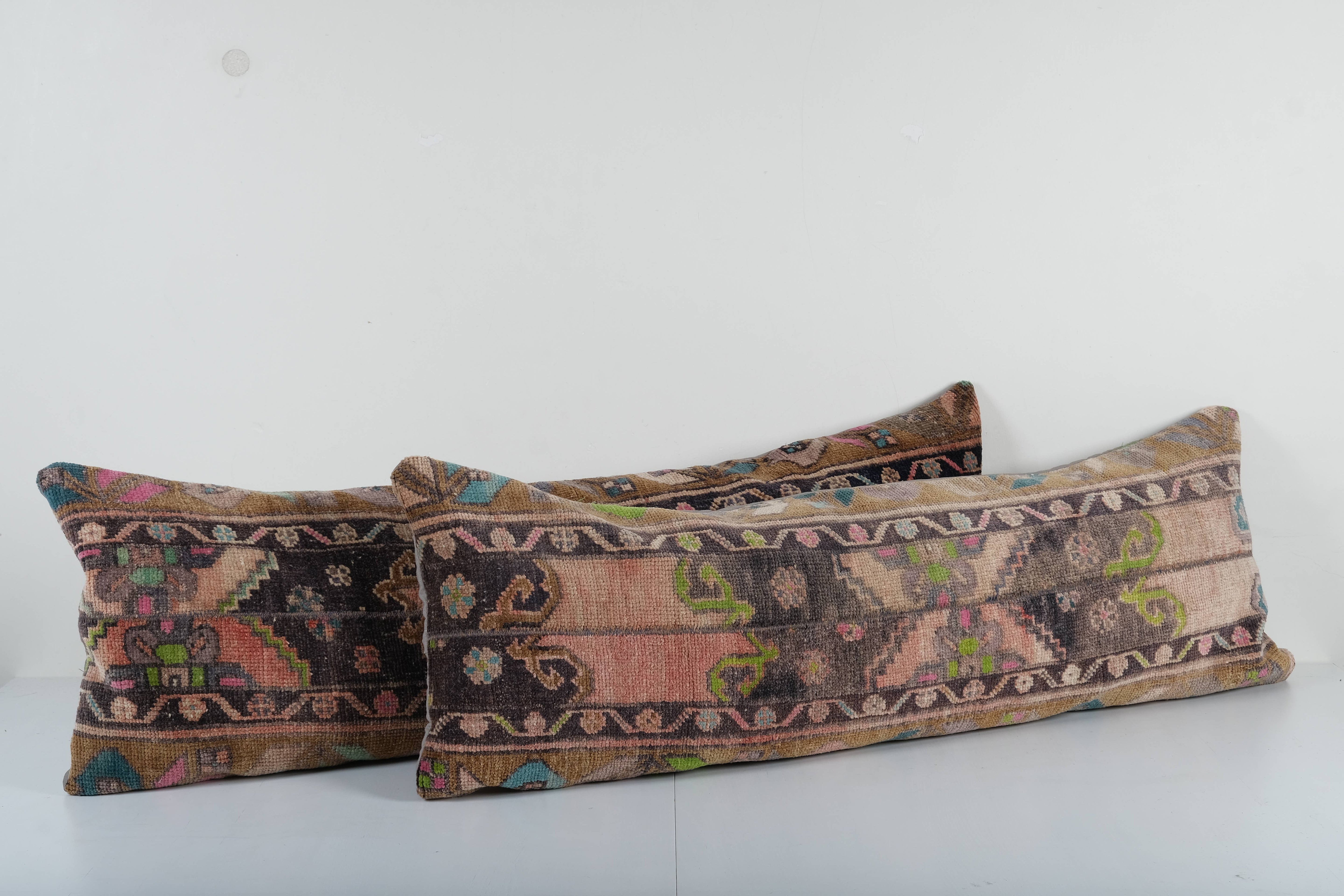 Rug Bedding Pillow Cover Set of 2 | 15'' x 45''