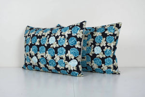 Uzbek Roller Printed Pillow Cover Set of 2 | 16'' x 24''
