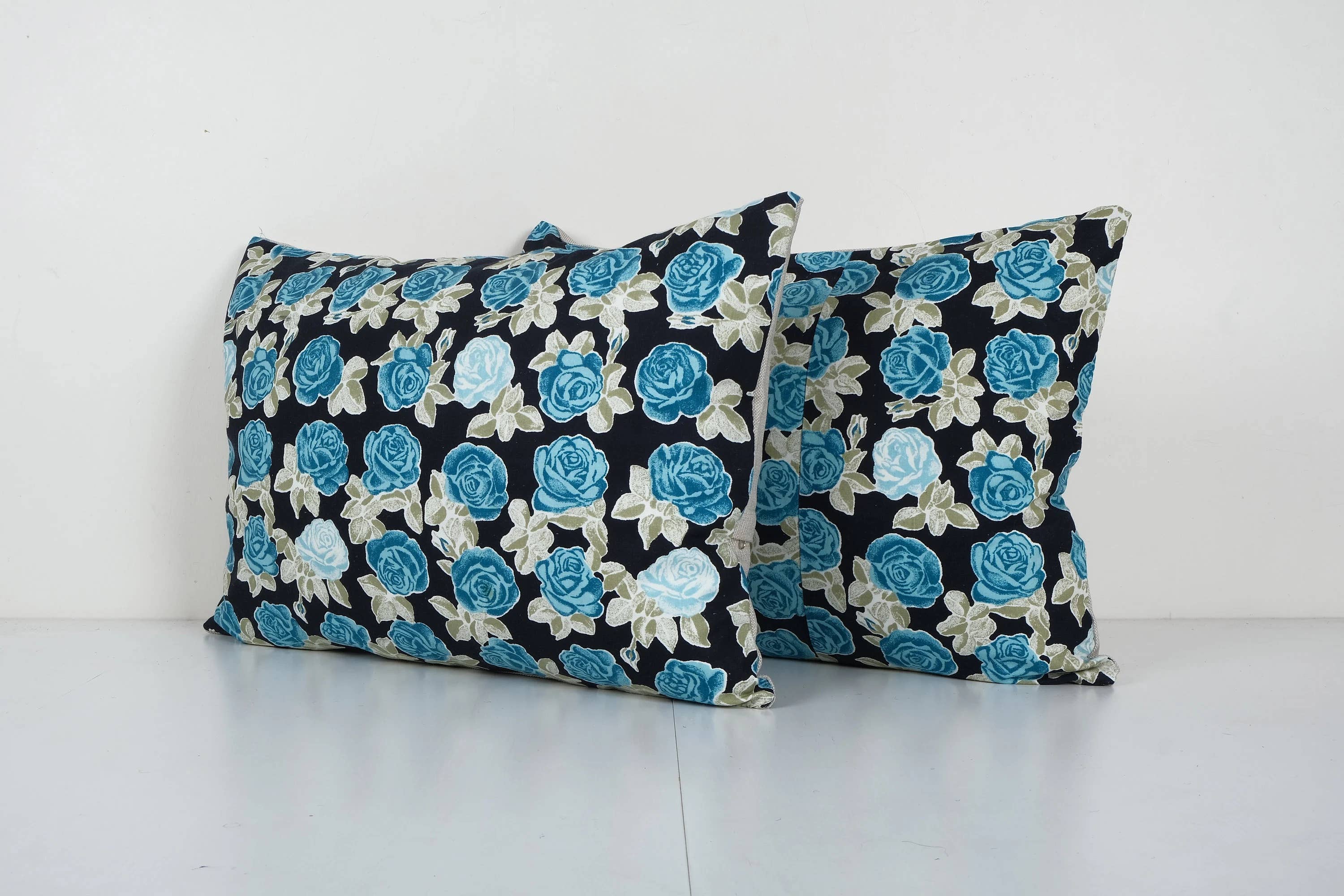 Uzbek Roller Printed Pillow Cover Set of 2 | 16'' x 24''