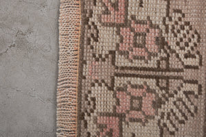 Vintage Turkish Karapinar Runner Rug 3'3'' x 21'4''