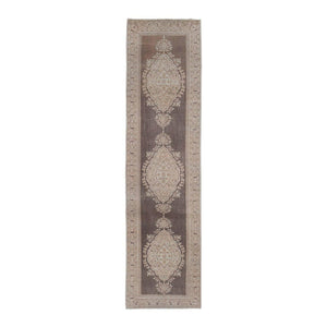 Vintage Turkish Konya Runner Rug 3' x 11'8''