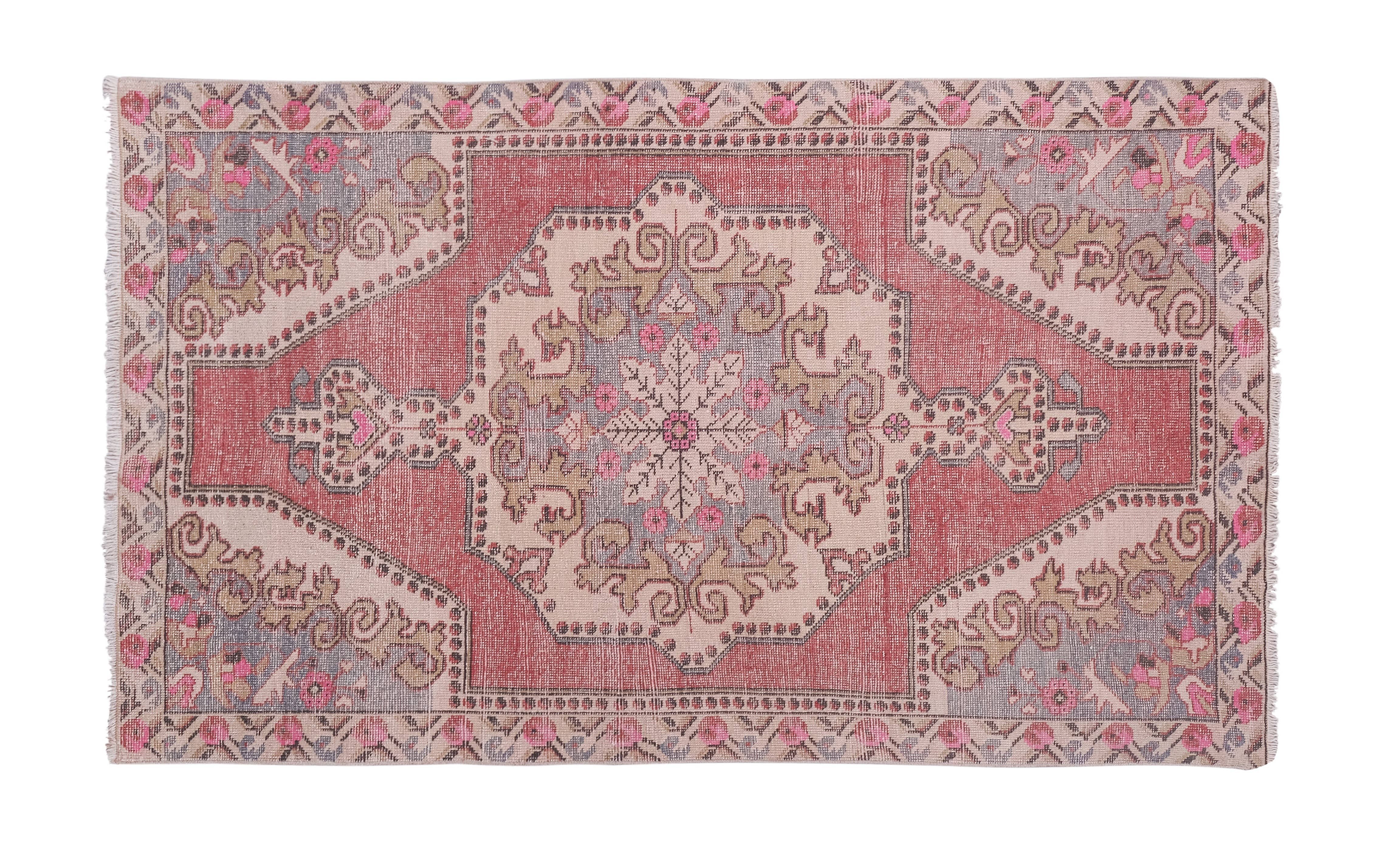 Vintage Oushak Rug 4'4'' x 7'1''