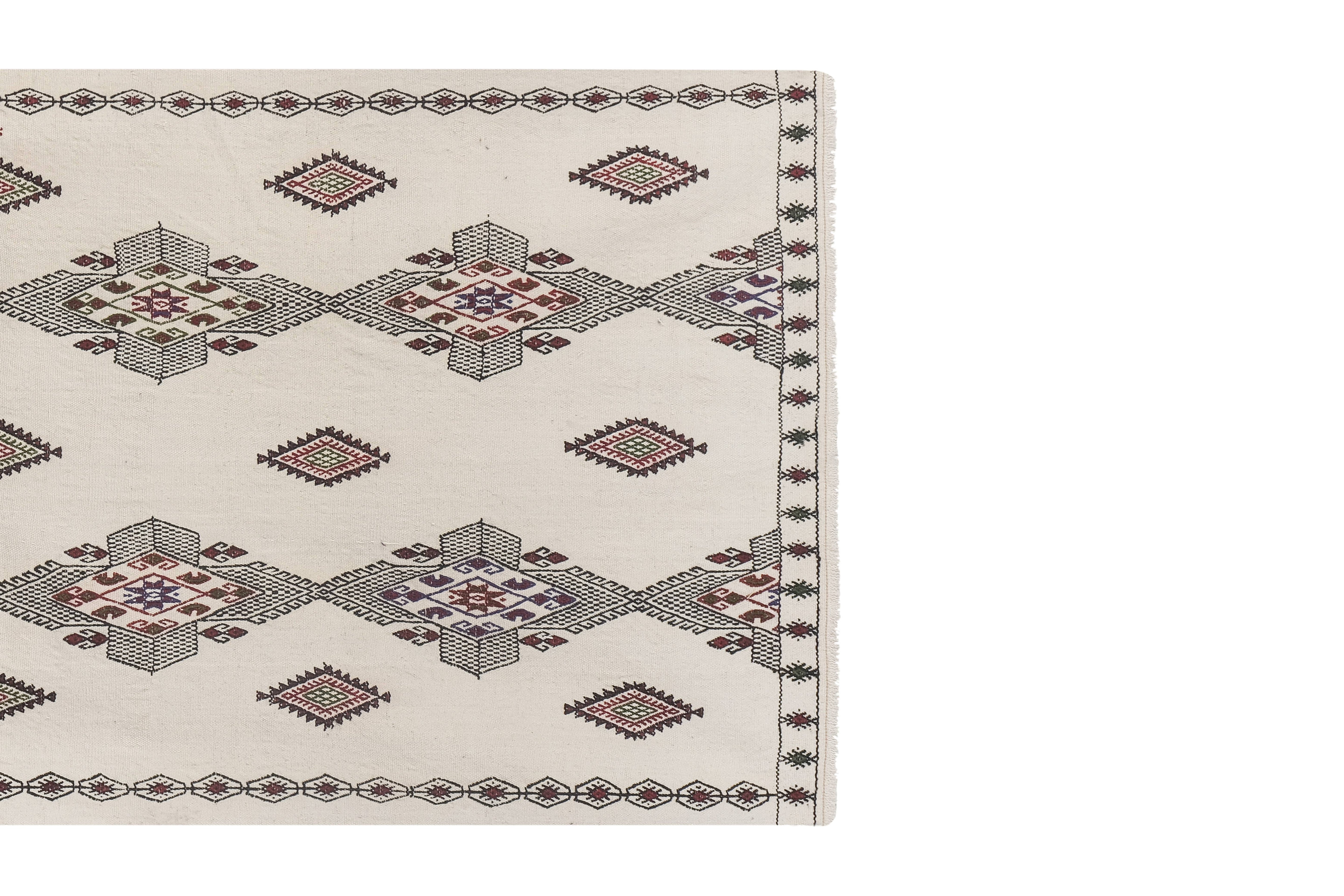 Vintage Turkish Kilim Runner 3' x 6'11''