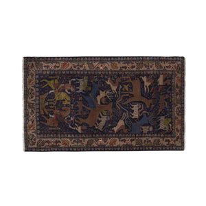 Vintage Caucasian Rug 36'' x 56''