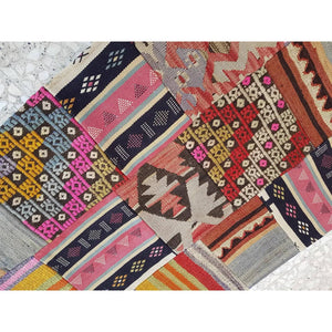Vintage Turkish Kilim Rug 2'' x 2''