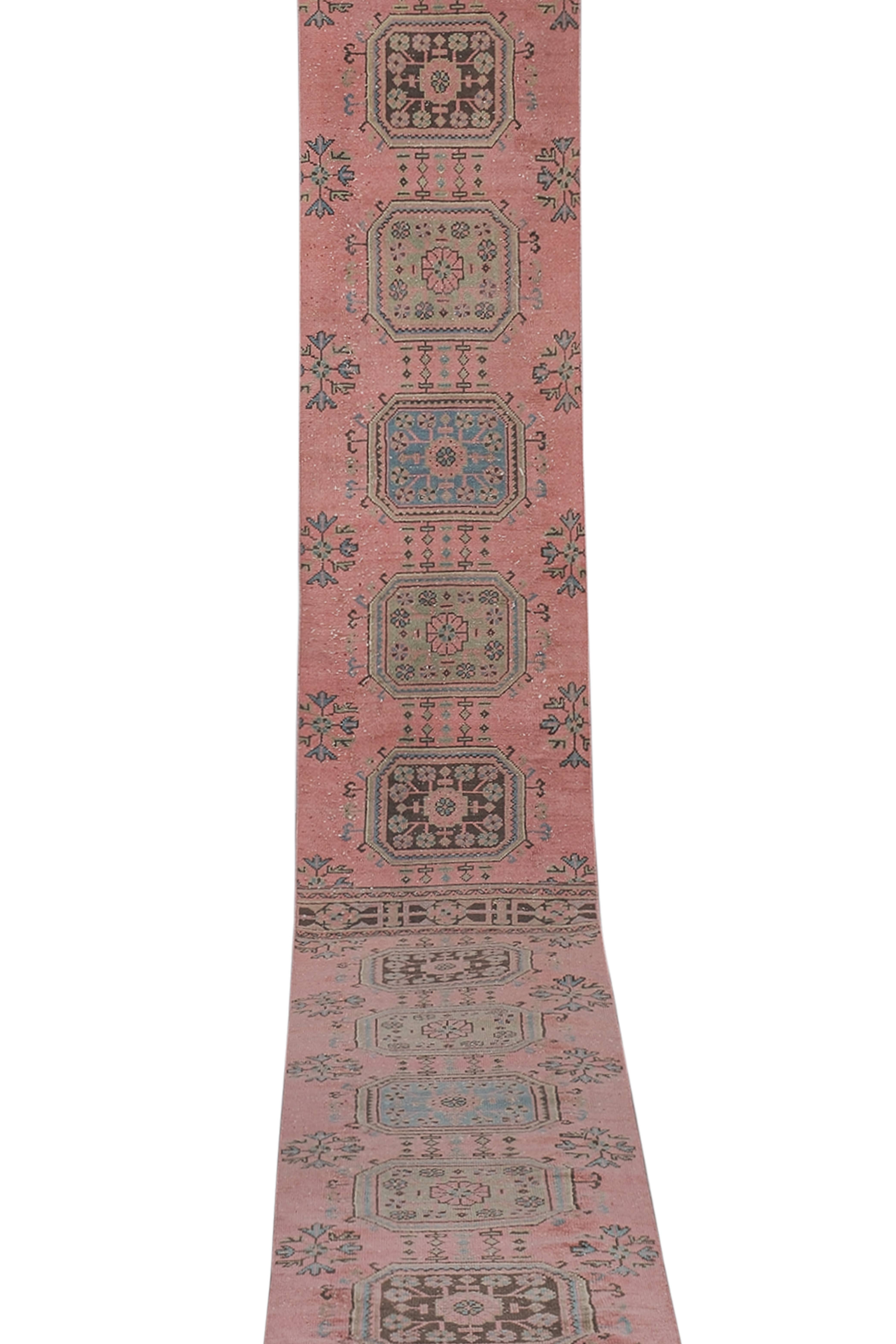 Vintage Turkish Runner Rug 2'6'' x 21'8''